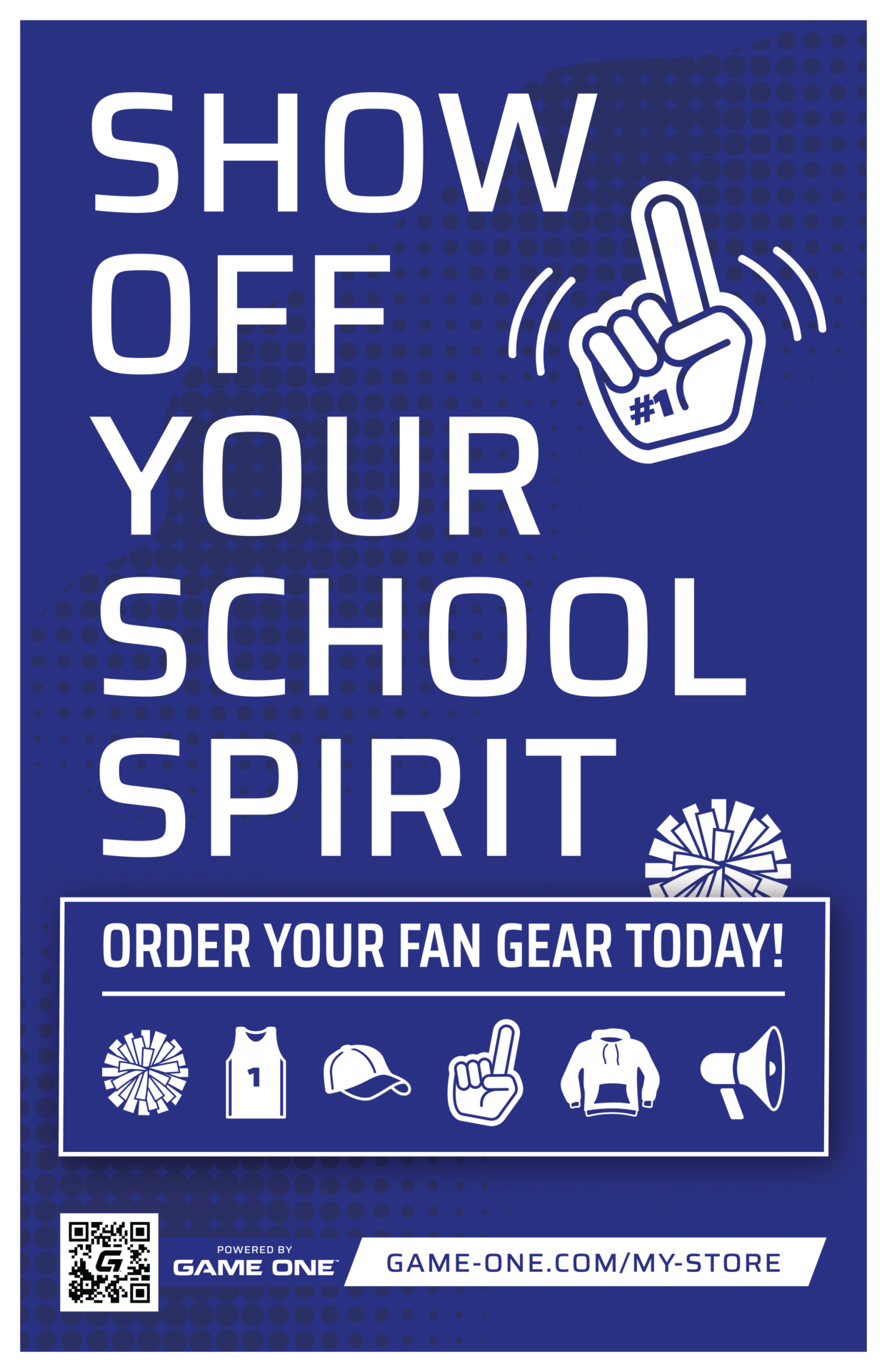 Show Off Your School Spirit - Order Your Fan Gear Today - Powered By Game One