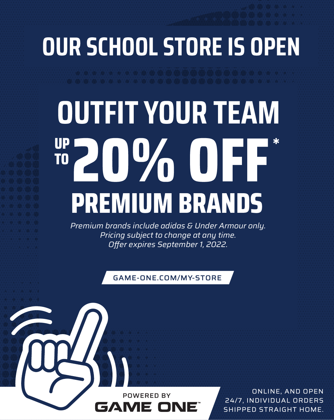 Our School Store is Open - Powered By Game One