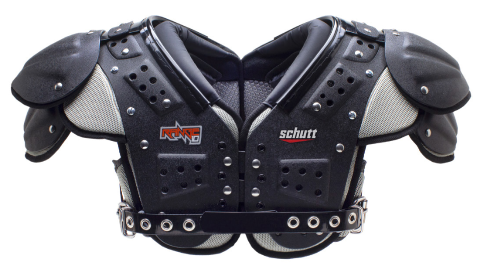 Schutt Football Back Plate - Additional Protection For Youth Shoulder Pads - Neon Color