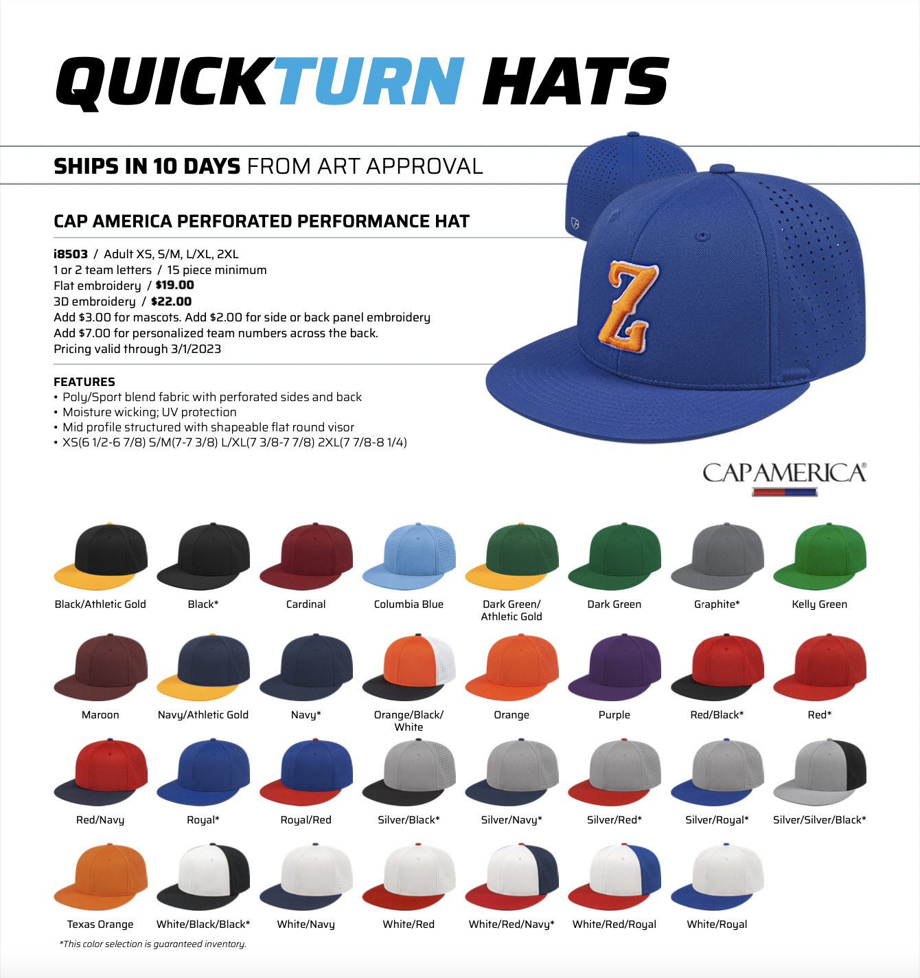 QuickTurn Hats