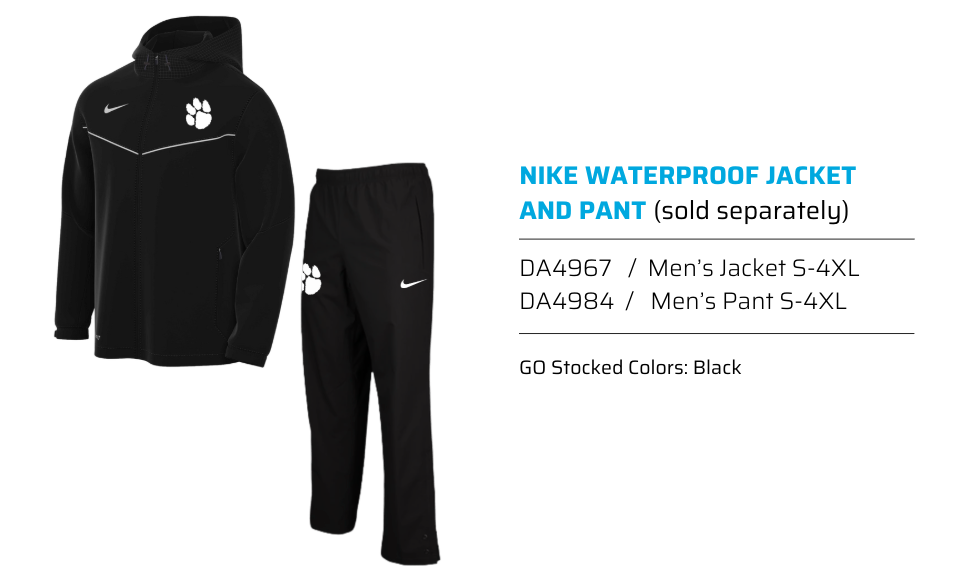 NIKE WATERPROOF JACKET AND PANT 
