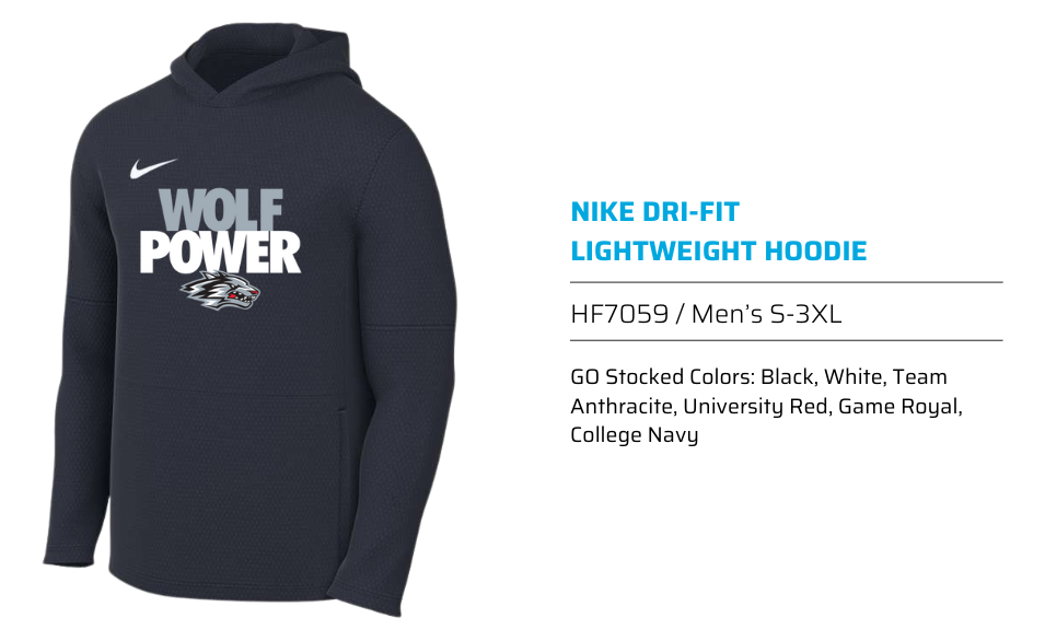 NIKE DRI-FIT LIGHTWEIGHT HOODIE